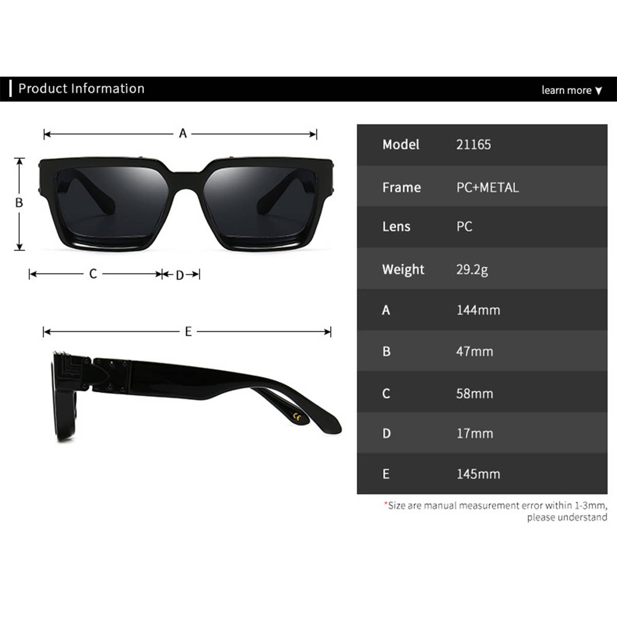 POPULAR SMALL SQUARE FRAME SUNGLASSES_CWASG0437
