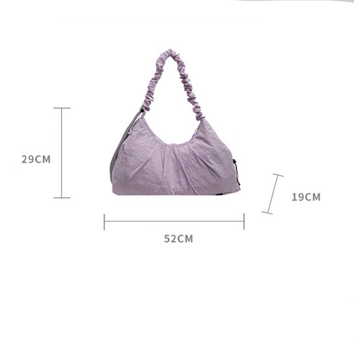 ARTISTIC SIMPLE PLEATED HANDBAG_CWAB3266