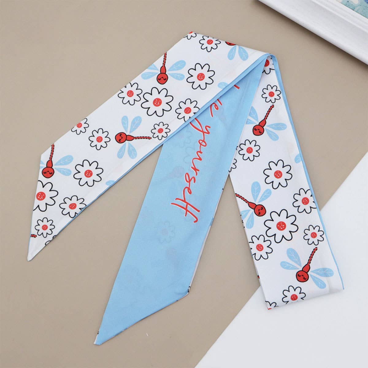 LONG RIBBON SCARF FOR HAIR BAG OR GIFT WRAPPING_CWASC0086