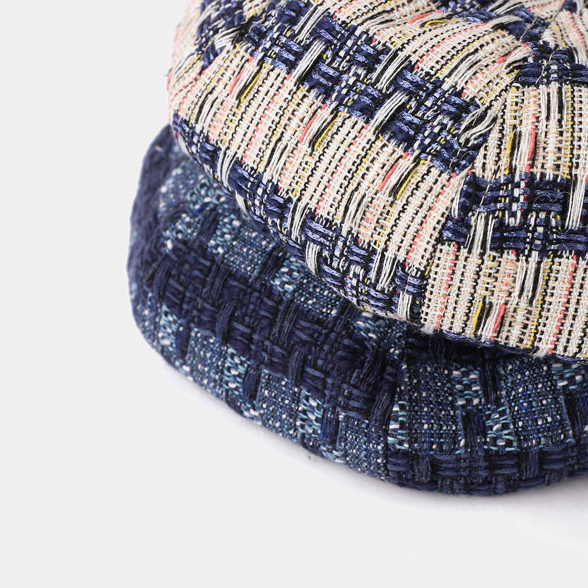 RETRO ROUGH TEXTURE CONTRAST COLOR BERET_CWAB2927