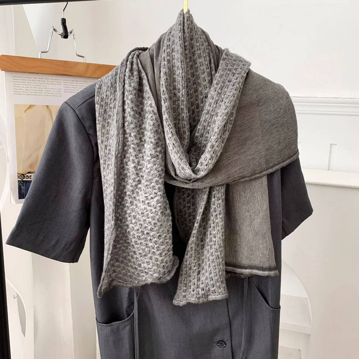 Trendy Patchwork Cotton Linen Scarf Shawl_Cwasc02966
