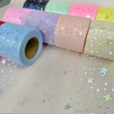 6CM STAR MESH RIBBON BOW DIY RIBBON_CWMM5780