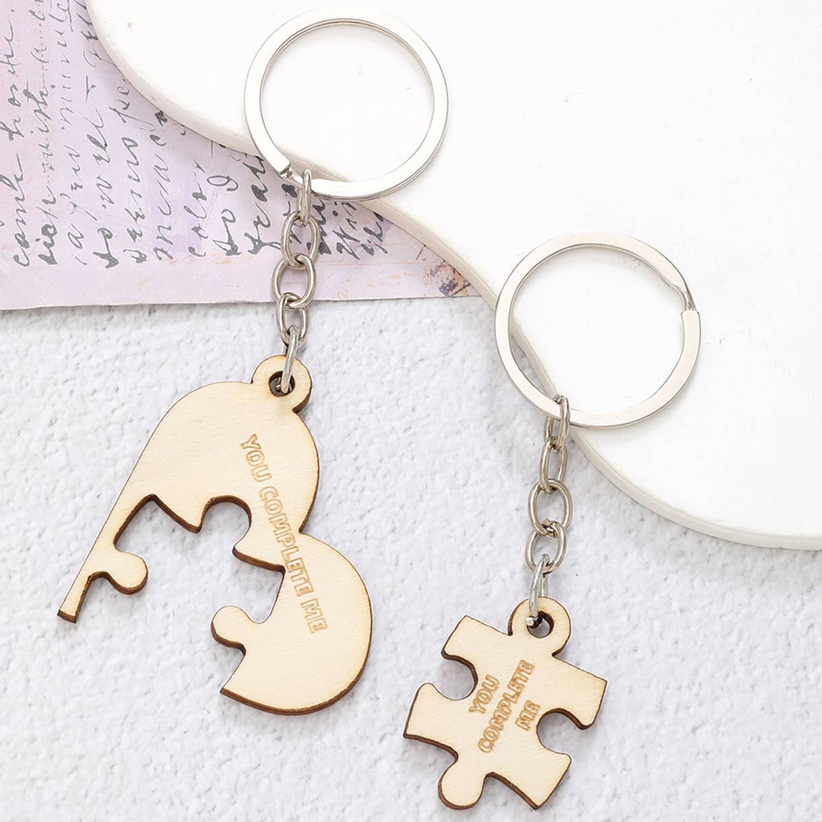 CREATIVE SMALL PENDANT PUZZLE WOODEN KEYCHAIN_CWMM0573