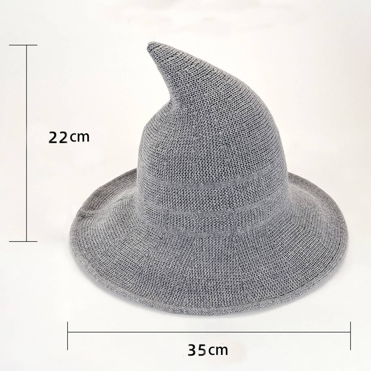 Halloween Character Wool Wizard Hat With Big Brim