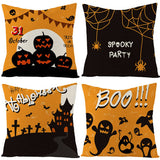 HALLOWEEN GHOST FACE PUMPKIN PILLOWCASE_CWMM1340
