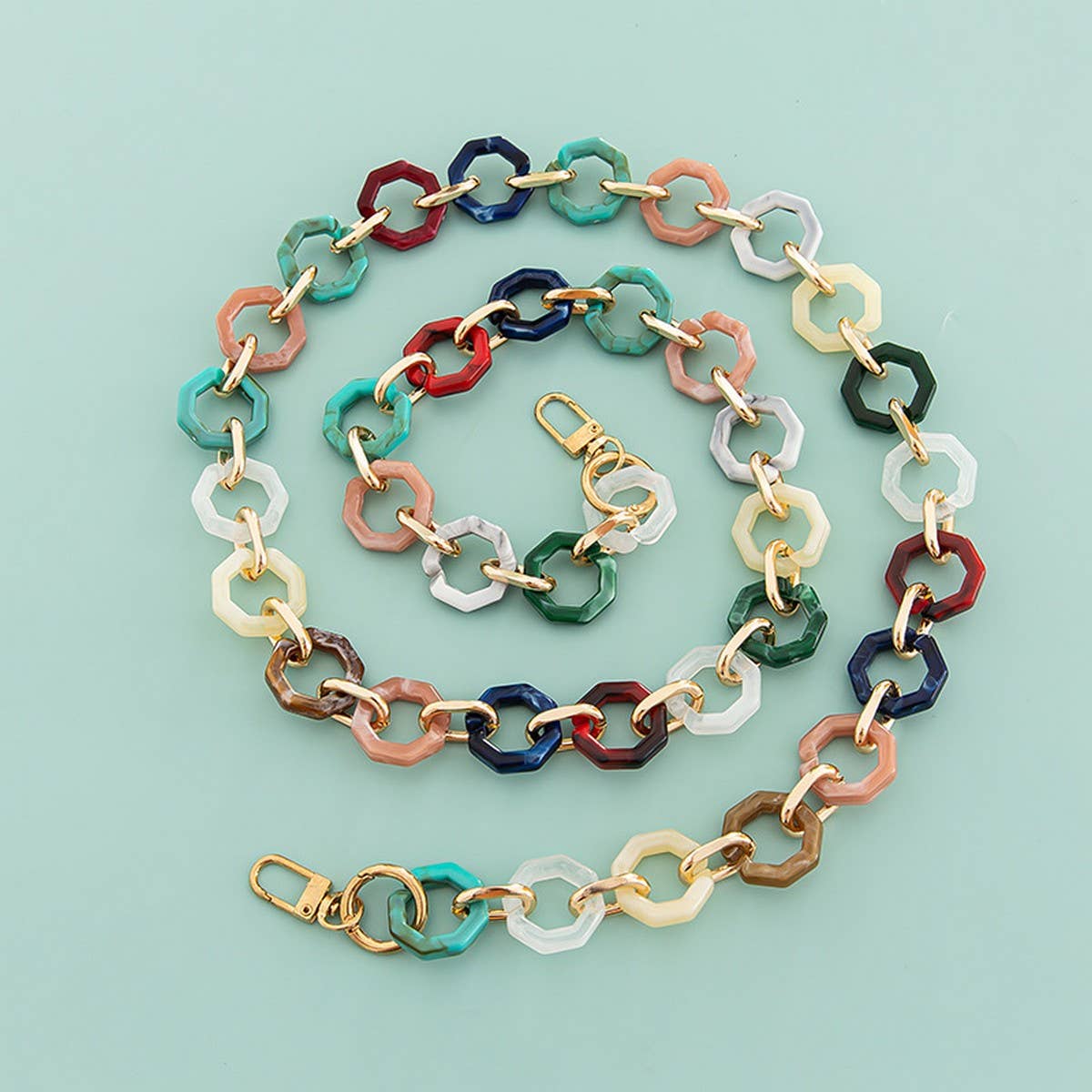 47 24MIXED COLOR BAG CHAIN PHONE CASE STRAP_CWMM5091