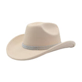 COUPLE FEDORA JAZZ HAT WESTERN ETHNIC WOOL HAT_CWAH04364