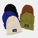 Vintage Letter Patch Knitted Hat_Cwah1622