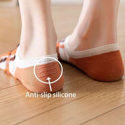 Lattice No Show Socks Womens Cotton For Flats_Cwms050