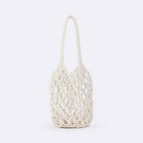HOLLOW SOLID COLOR SIMPLE SHOULDER WOVEN BAG_CWAB4682