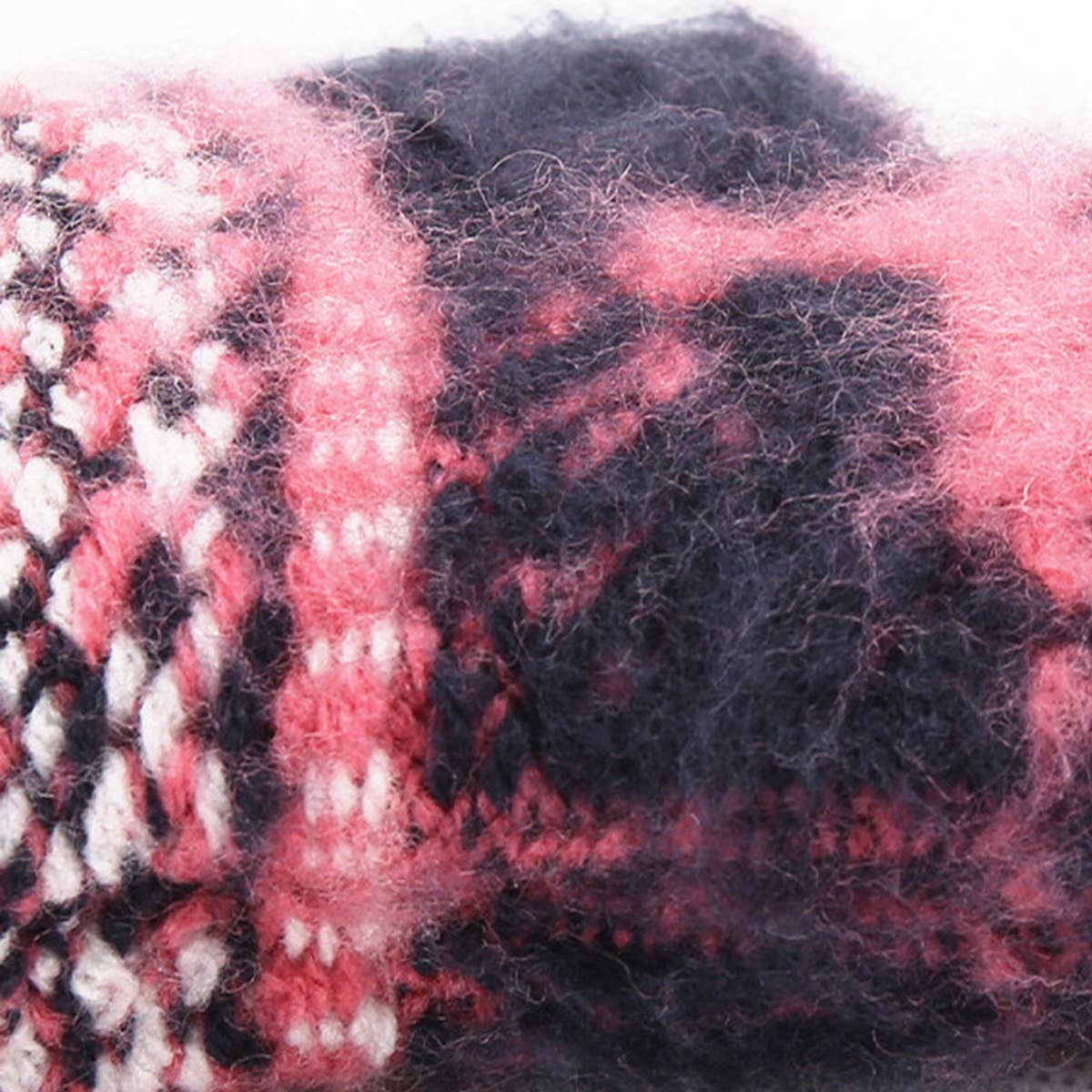 Women Warm Velvet Jacquard Gloves_Cwag0126