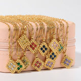 STAINLESS STEEL DECEMBER BIRTHSTONE NECKLACE_CWMM3920