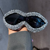 PERSONALIZED FASHIONABLE DIAMOND WAVE SUNGLASSES_CWASG0801