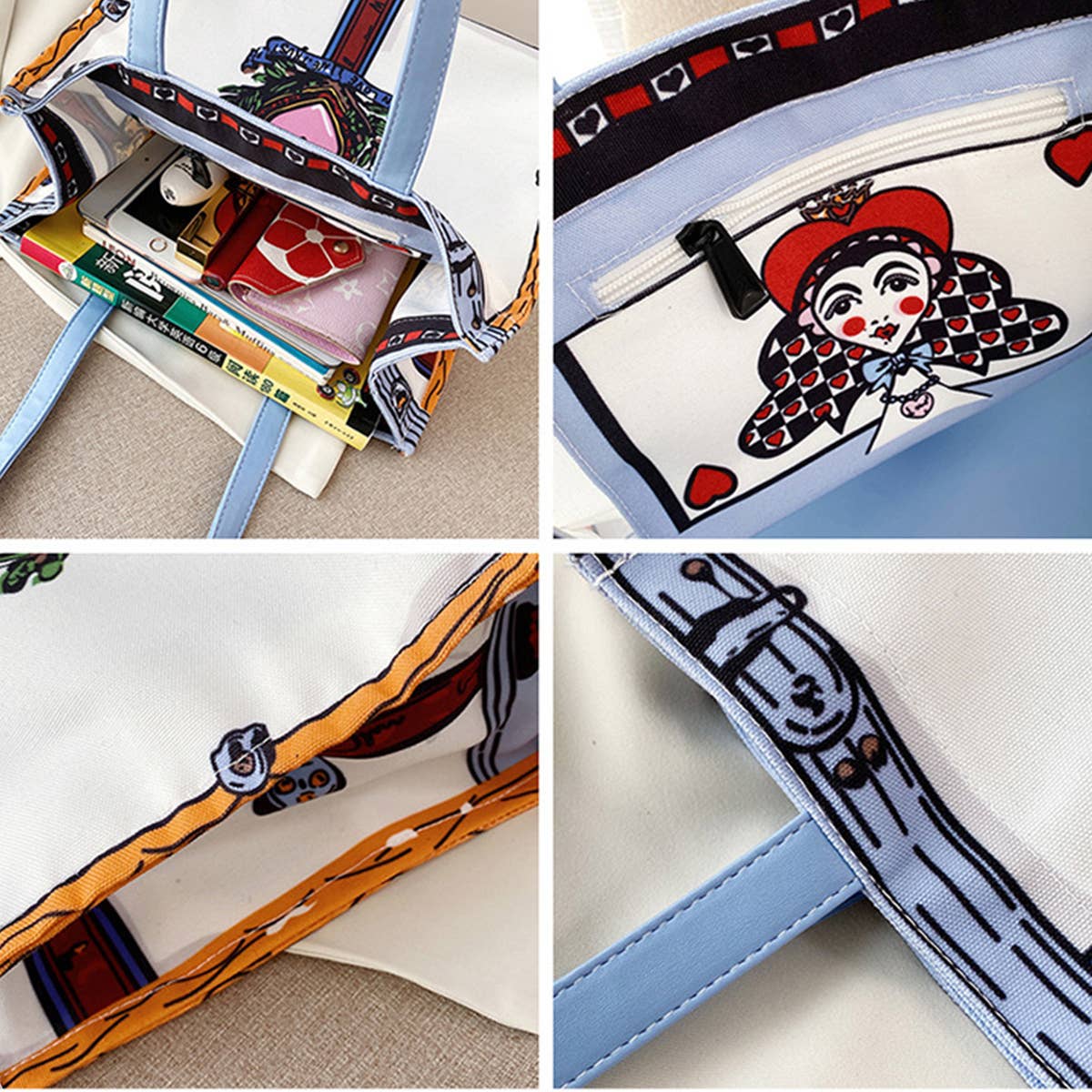 SIMPLE CANVAS ONE SHOULDER HANDBAG_CWAB0999