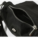 Vintage Double Button Shoulder Bag Tote Bag_Cwab1390