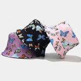 COLORFUL BUTTERFLY PATTERN BUCKET HAT_CWAH1649