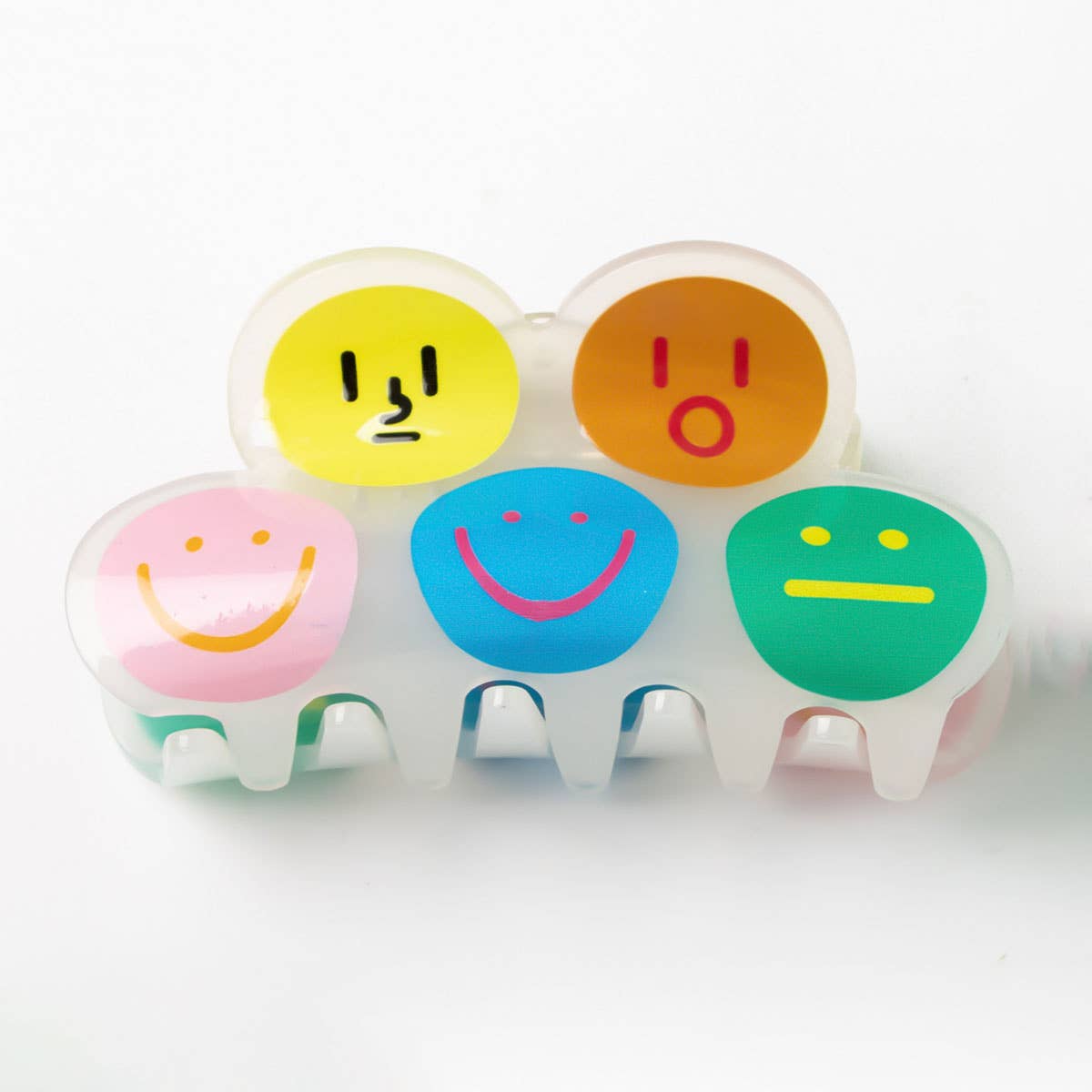CARTOON SMILEY HAIR CLAW CUTE BACK HEAD CLIP_CWAHA0279
