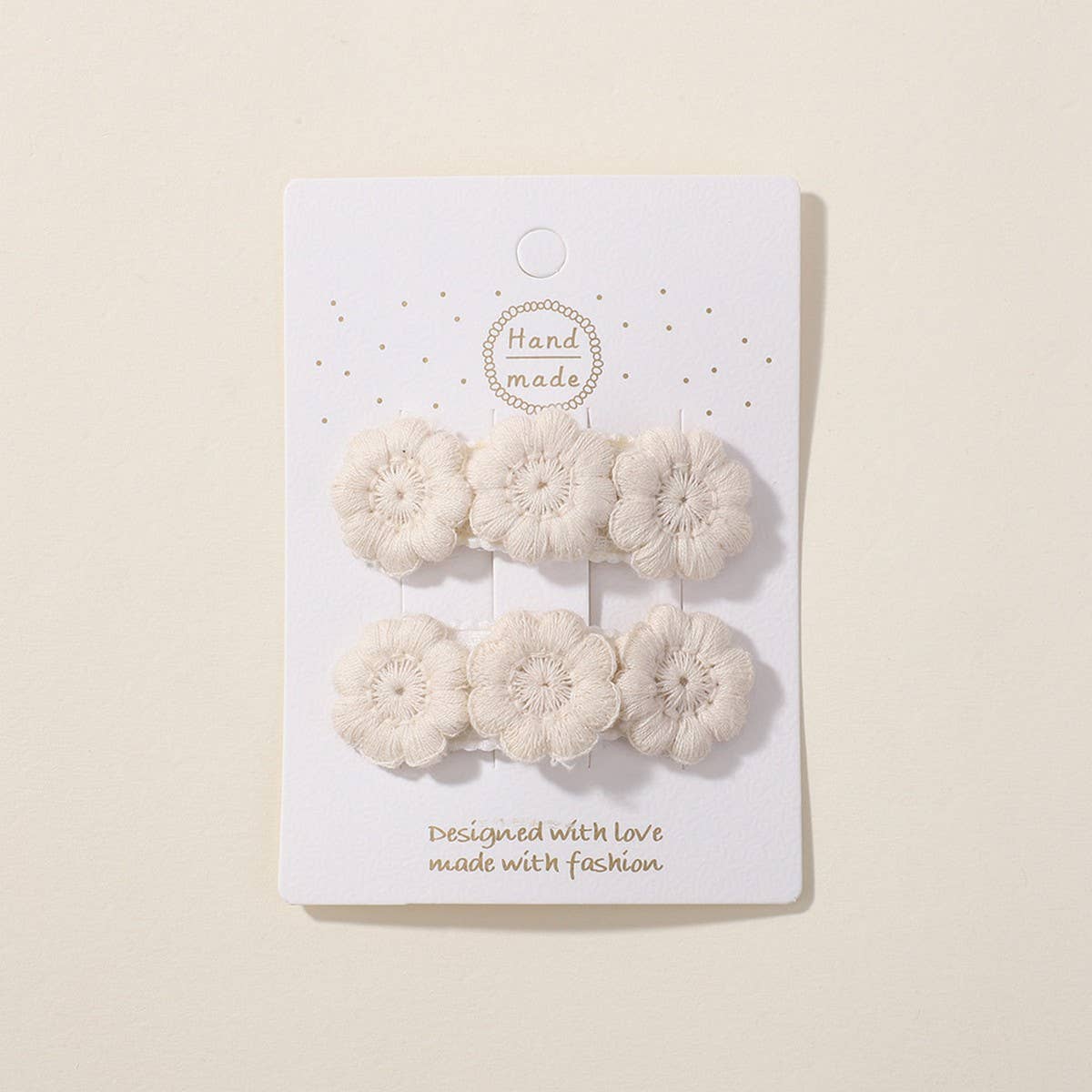 FIVE PETAL FLOWER HAIR CLIPS FOR KIDS HANDMADE_CWAHA6724