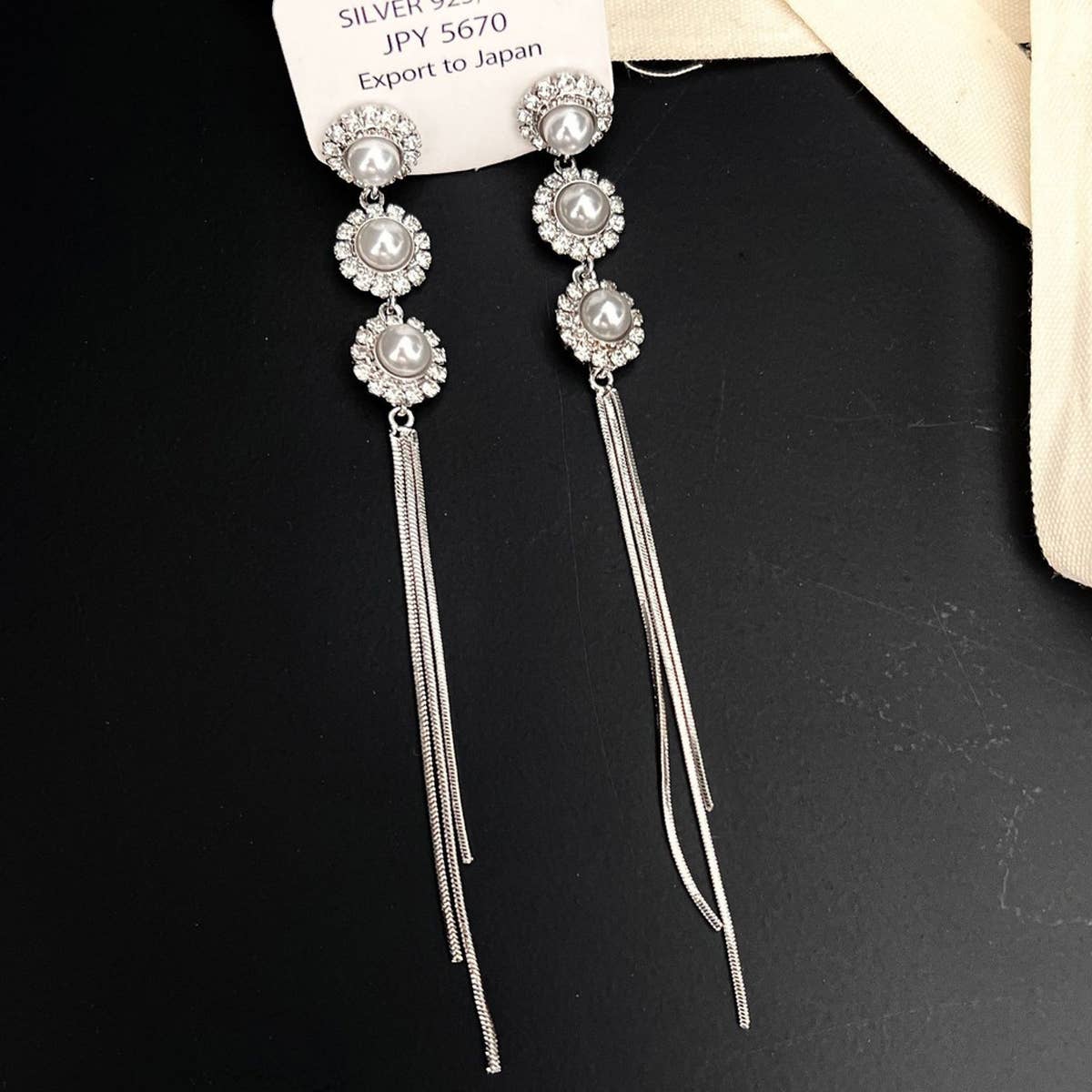 LIGHT LUXURY HIGH END PEARL TASSEL STUD EARRINGS_CWAJE1318