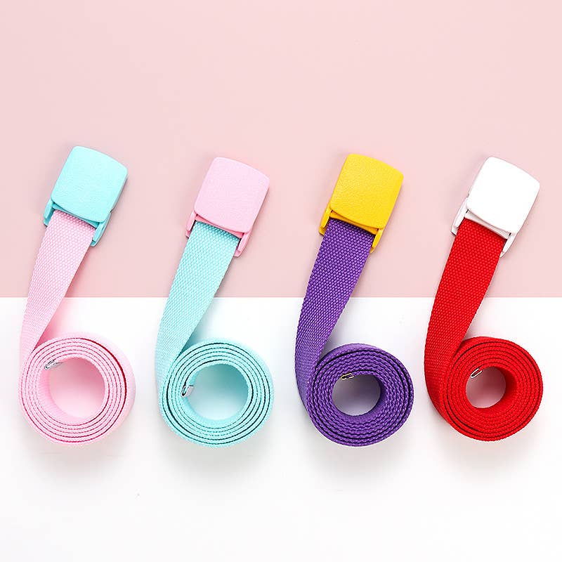 MACARON COLOR MATCHING PERSONALIZED CANVAS BELT_CWABE0678