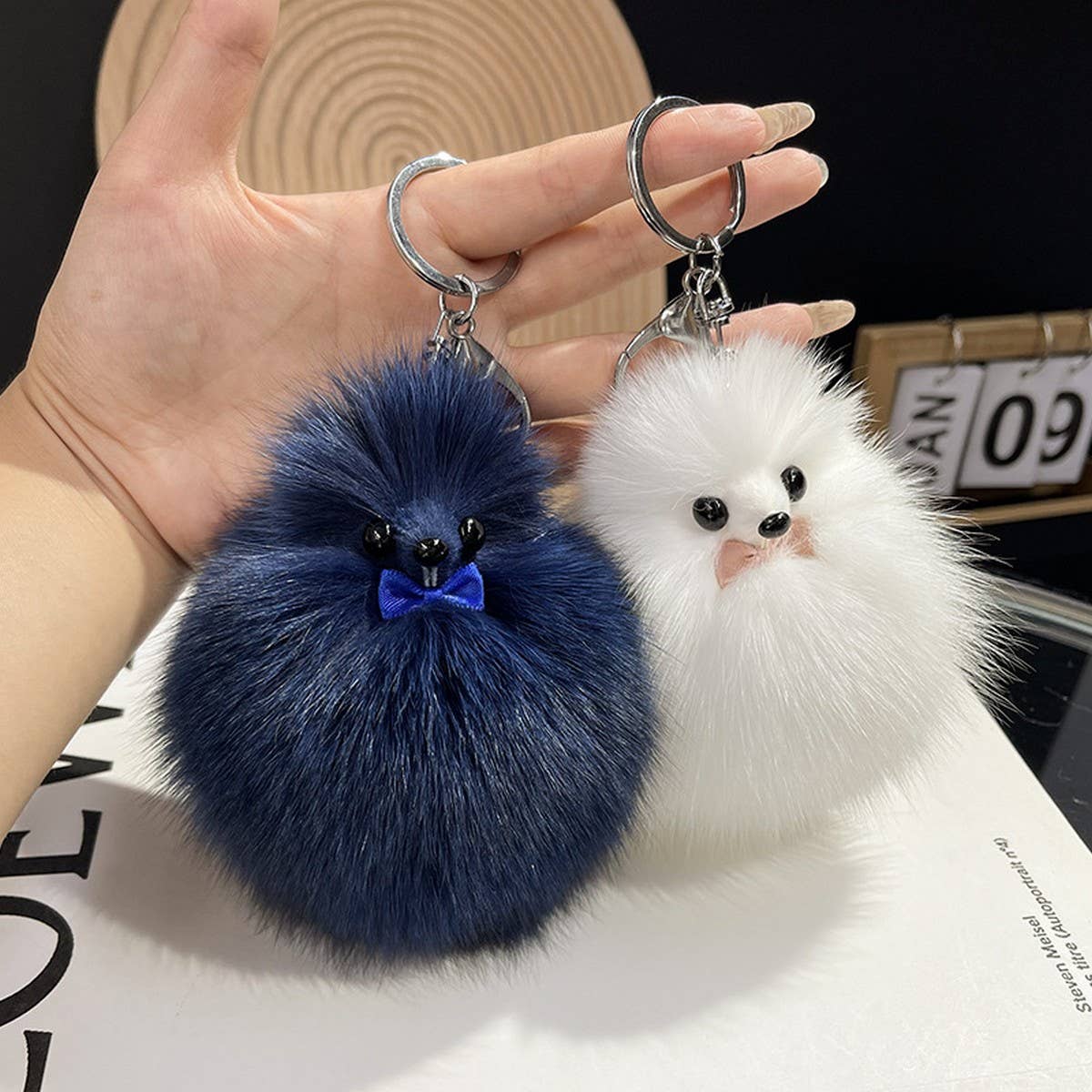 CUTE FOX FUR TAIL DOLL CAR KEYCHAIN BAG PENDANT_CWMM2507