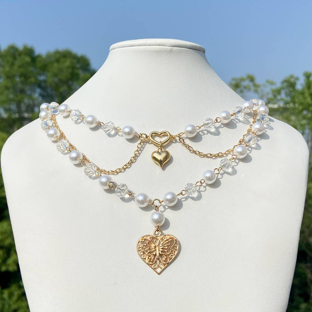 PEARL BEADED NECKLACE WITH PENDANT_CWAJE1157