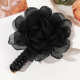 GAUZE FLOWER TELEPHONE CORD HAIR RING HAIR TIE_CWAHA1656