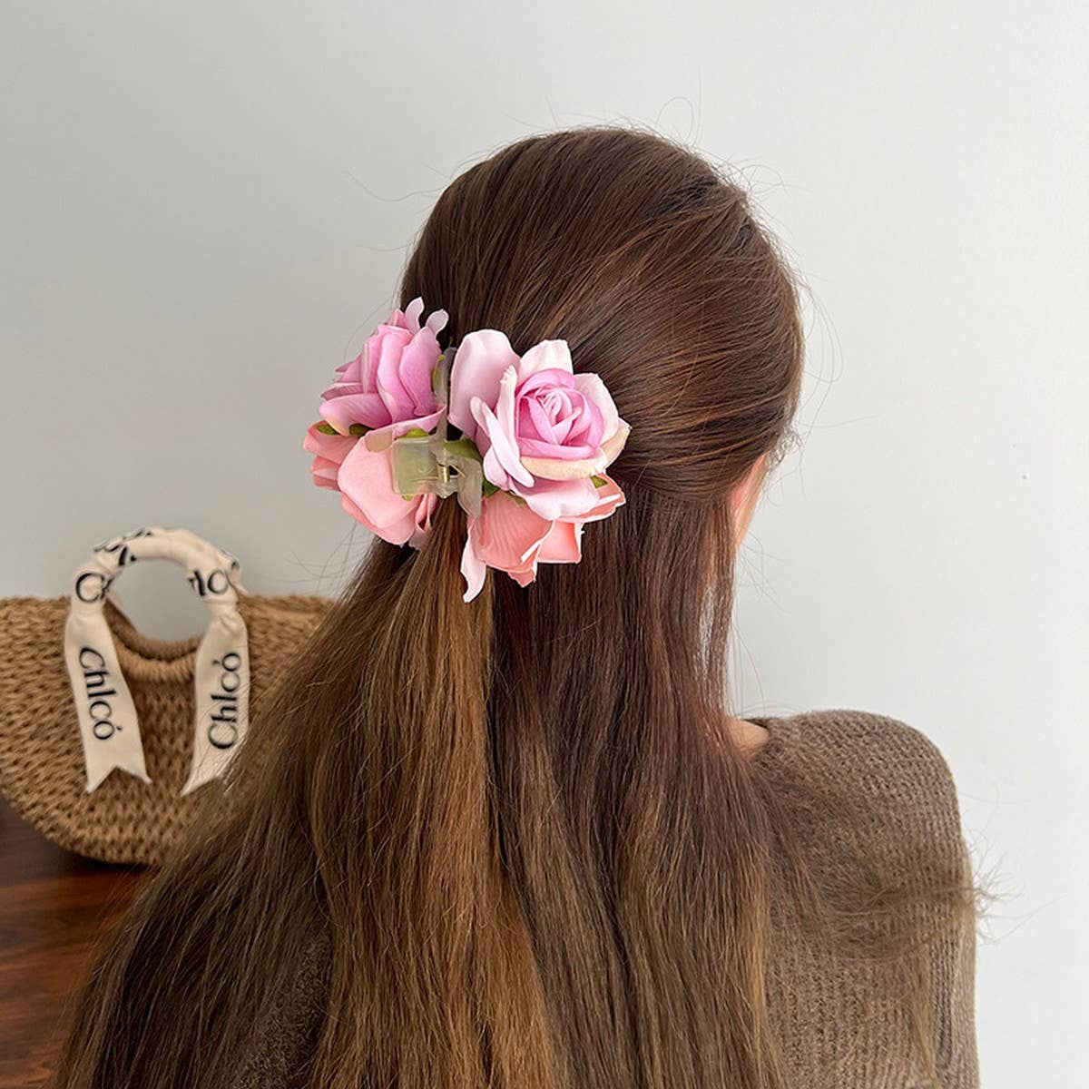 SUMMER RESORT STYLE ROSE FLOWERS HAIRPINS_CWAHA1171