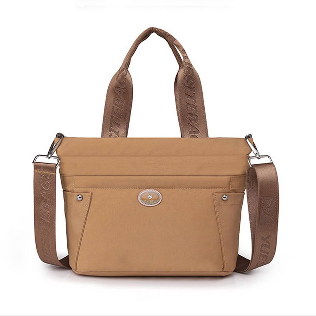 Nylon Fabric Multipocket Shoulder And Crossbody Bag_Cwab3513