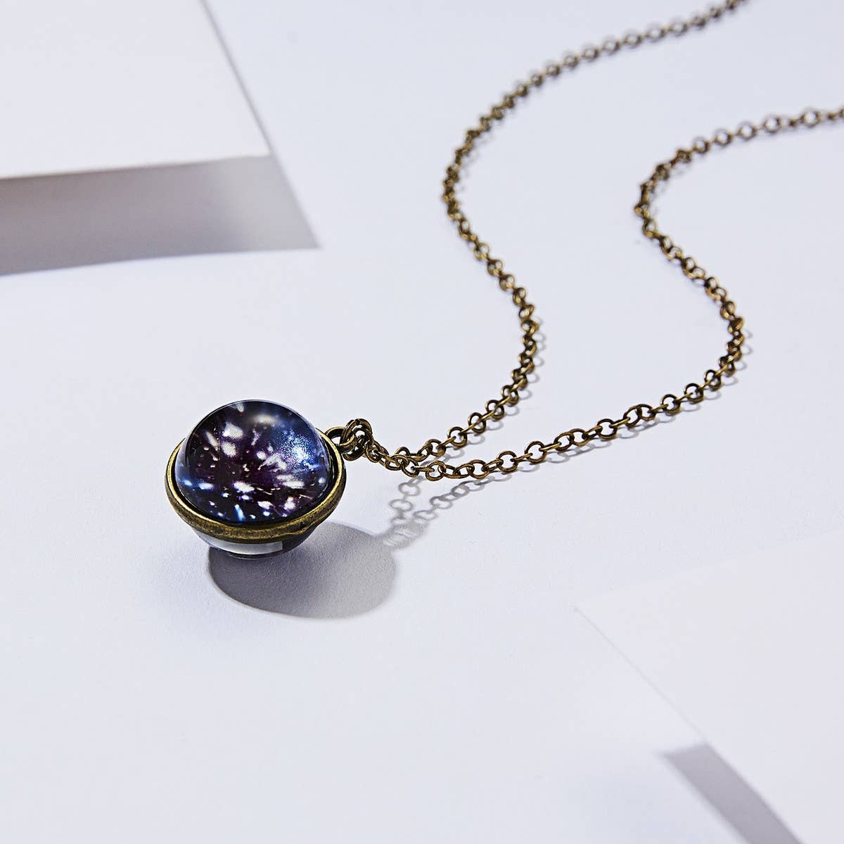 Cwaje2502_Luminous Double-Sided Universe Starry Sky Necklace