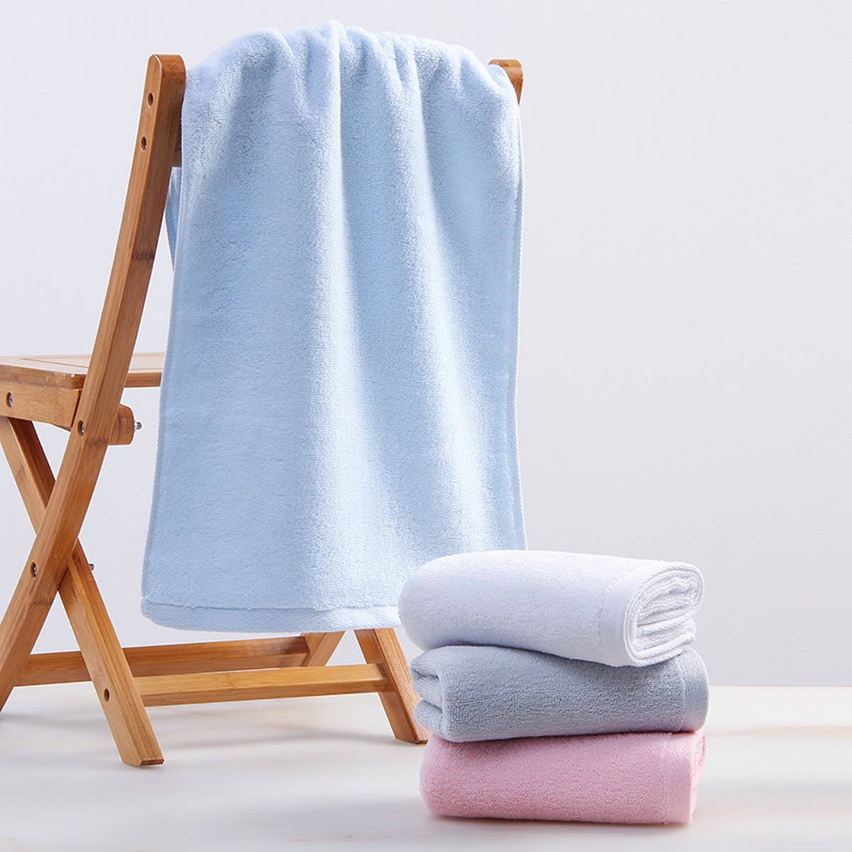 SOLID COLOR COTTON THICK SOFT ABSORBENT TOWEL_CWMM2316