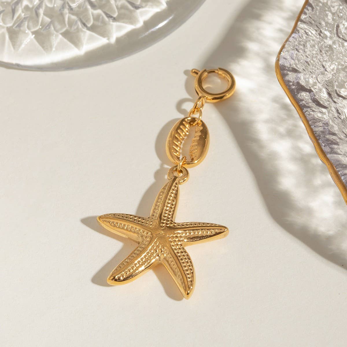 STAINLESS STEEL JEWELRY ACCESSORIES STARFISHPENDANT_CWMM4679