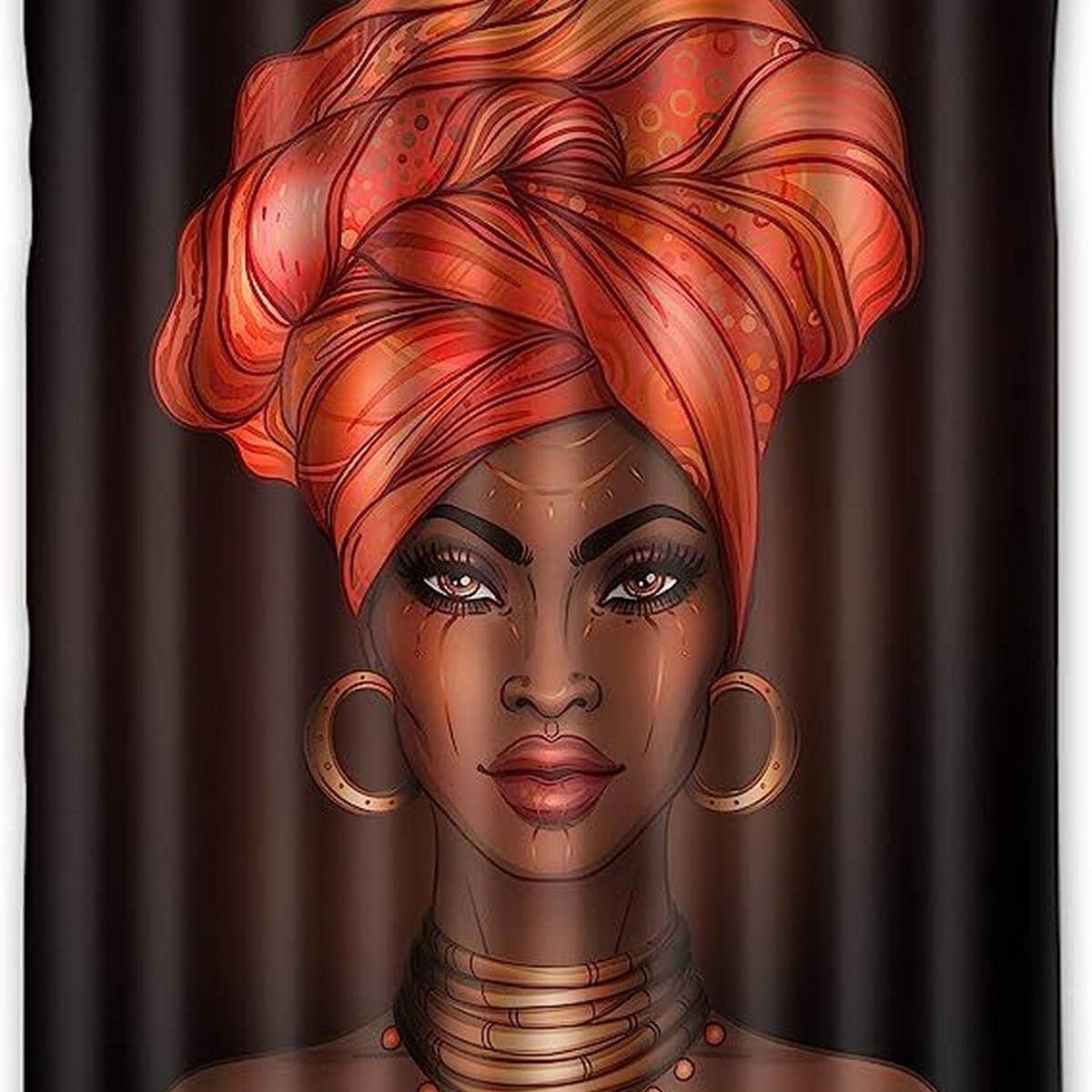 DIGITAL PRINTING BATHROOM SHOWER CURTAIN_CWMM1788