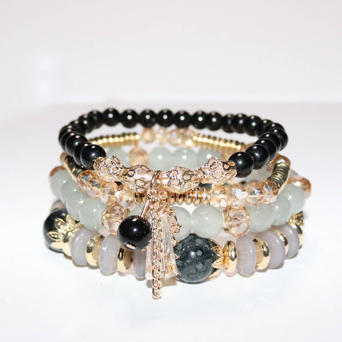MULTI LAYERED CRYSTAL BRACELET EXOTIC SET_CWAJE1250