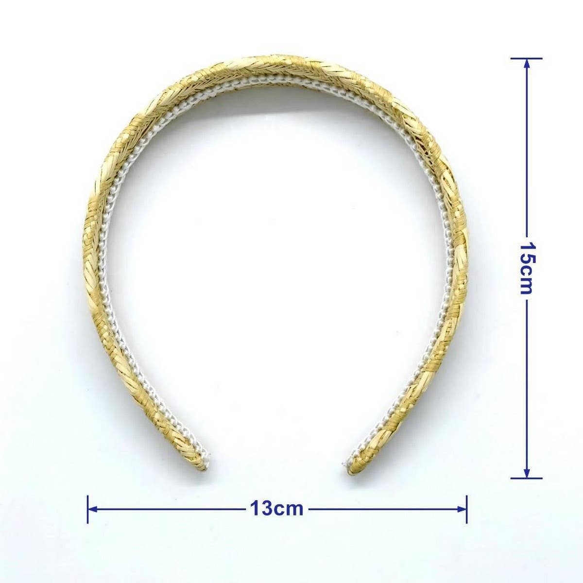 POPULAR EU NATURAL RAFFIA BRAIDED HEADBAND_CWAHA6344