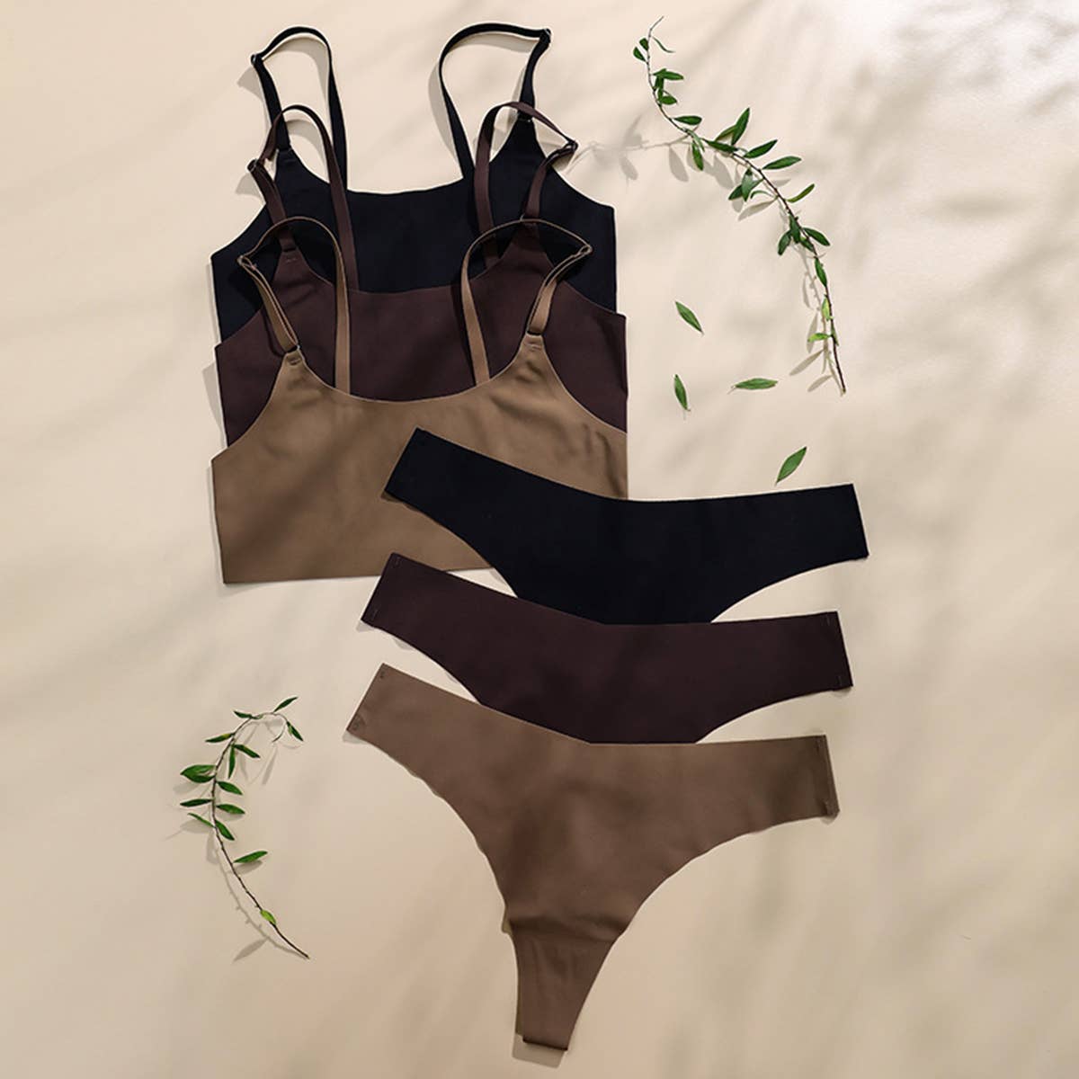 Women Plus Size T-Underwear Bra Set_Cwmu0052