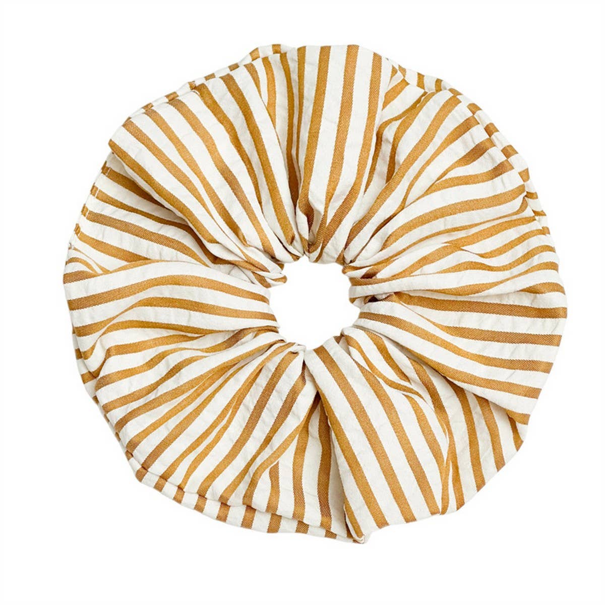 Summer Striped Fabric Hair Tie Retro Forest Style_Cwaha0751