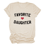 Trendy Short Sleeve Top For Women, Print Design