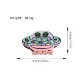 Ufo Alien Hair Claw Cartoon Space Acrylic Clip_Cwaha1495