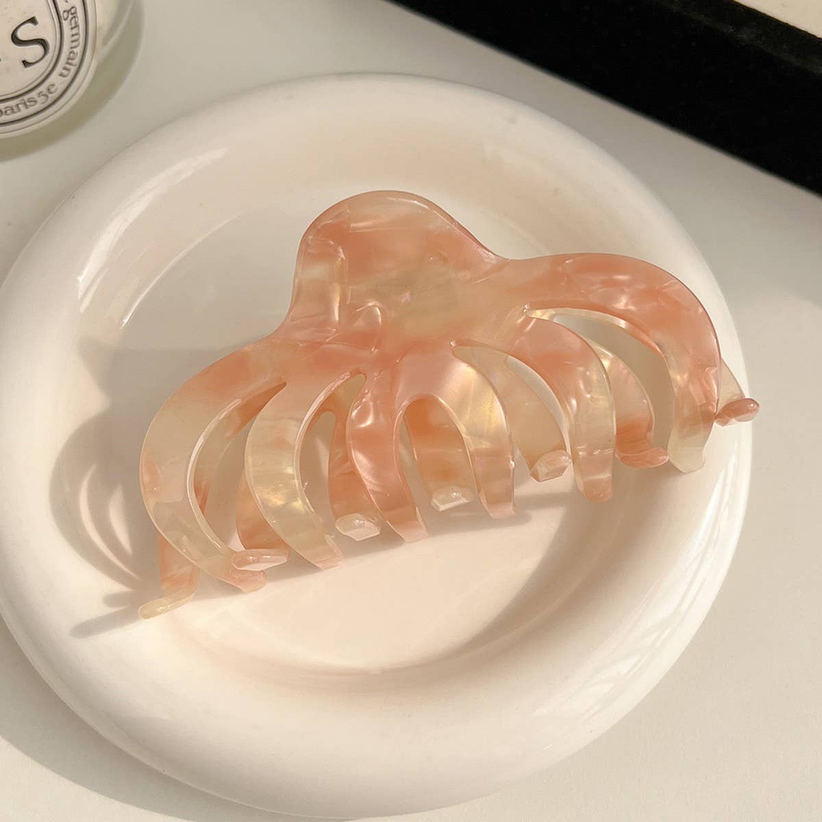 Vintage Pumpkin Acetate Hair Claw Clip For Women