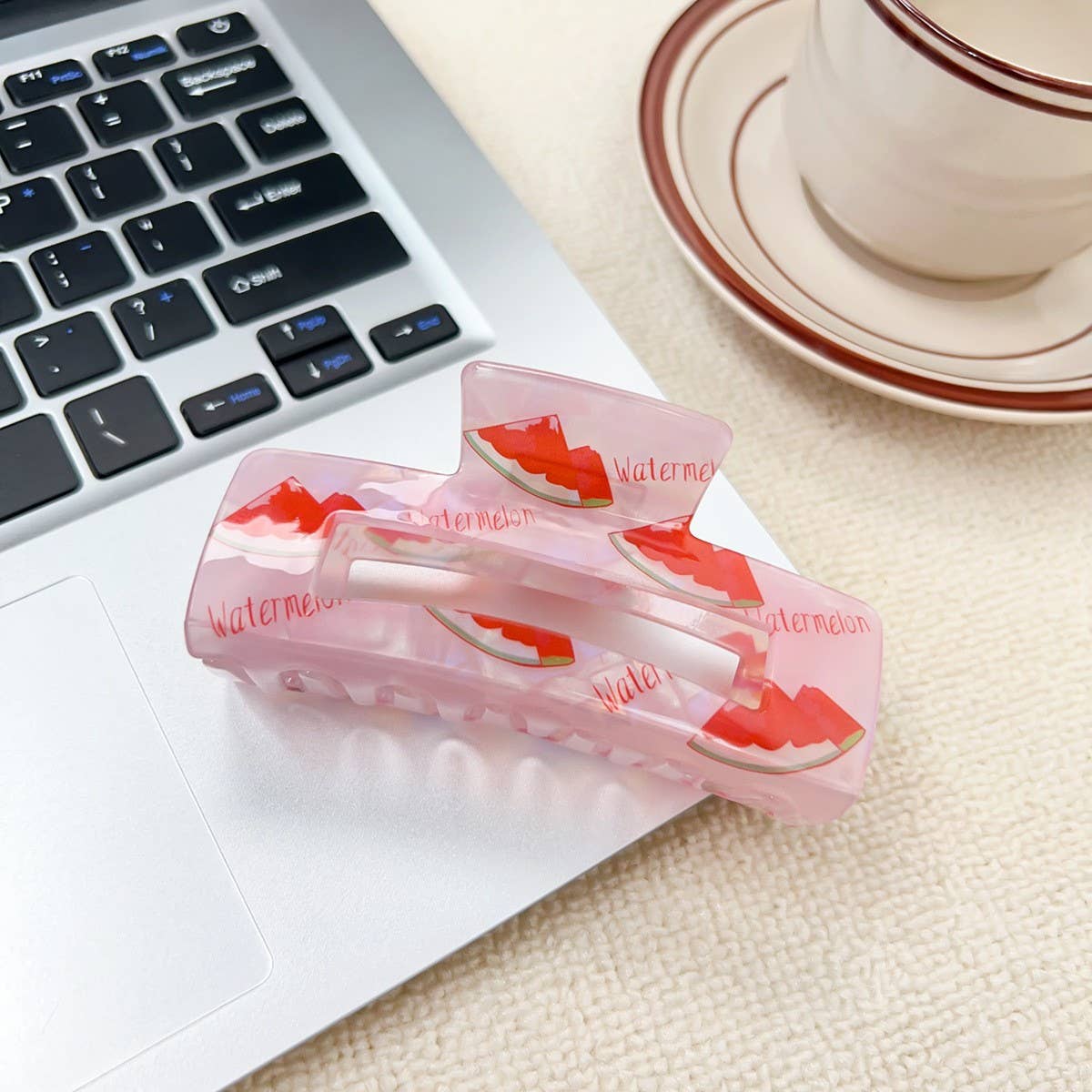 IRIDESCENT FRUIT HAIR CLAW SWEET CANDY COLOR CLIP_CWAHA1577