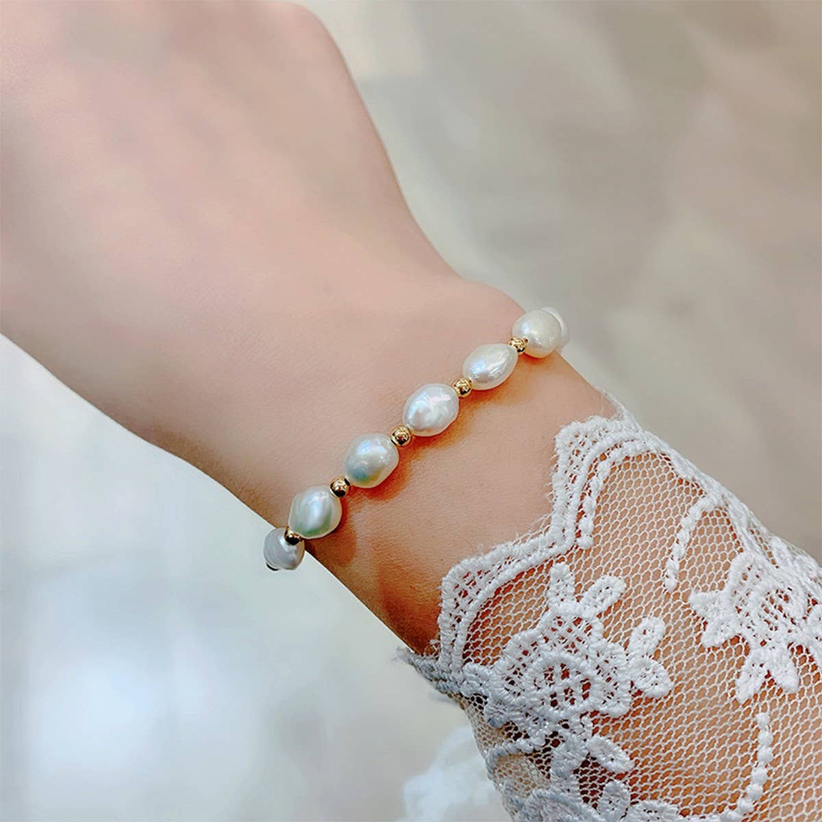 FRESHWATER PEARL SIMPLE FASHION BRACELET_CWAJE1671