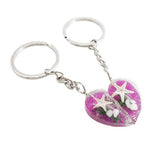 CREATIVE NEW COUPLE STARFISH KEYCHAIN PENDANT_CWMM3715
