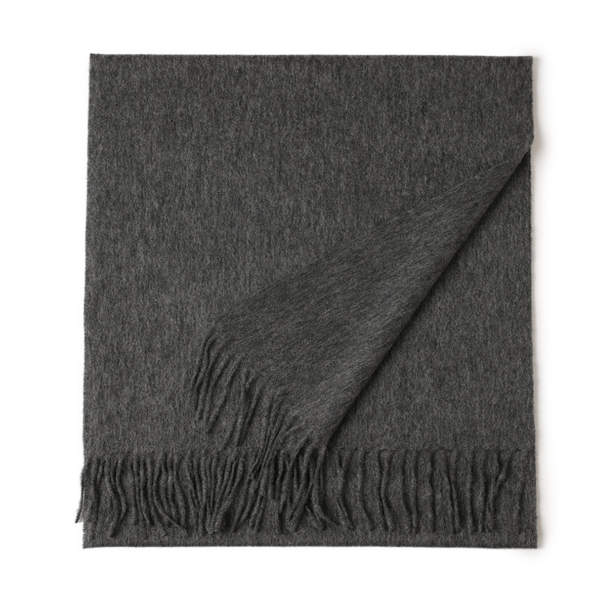 Unisex Wool Scarf Soft Solid Color With Tassels_Cwasc2707