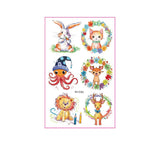FOREST ANIMAL TATTOO STICKERS WATERPROOF_CWMM8269