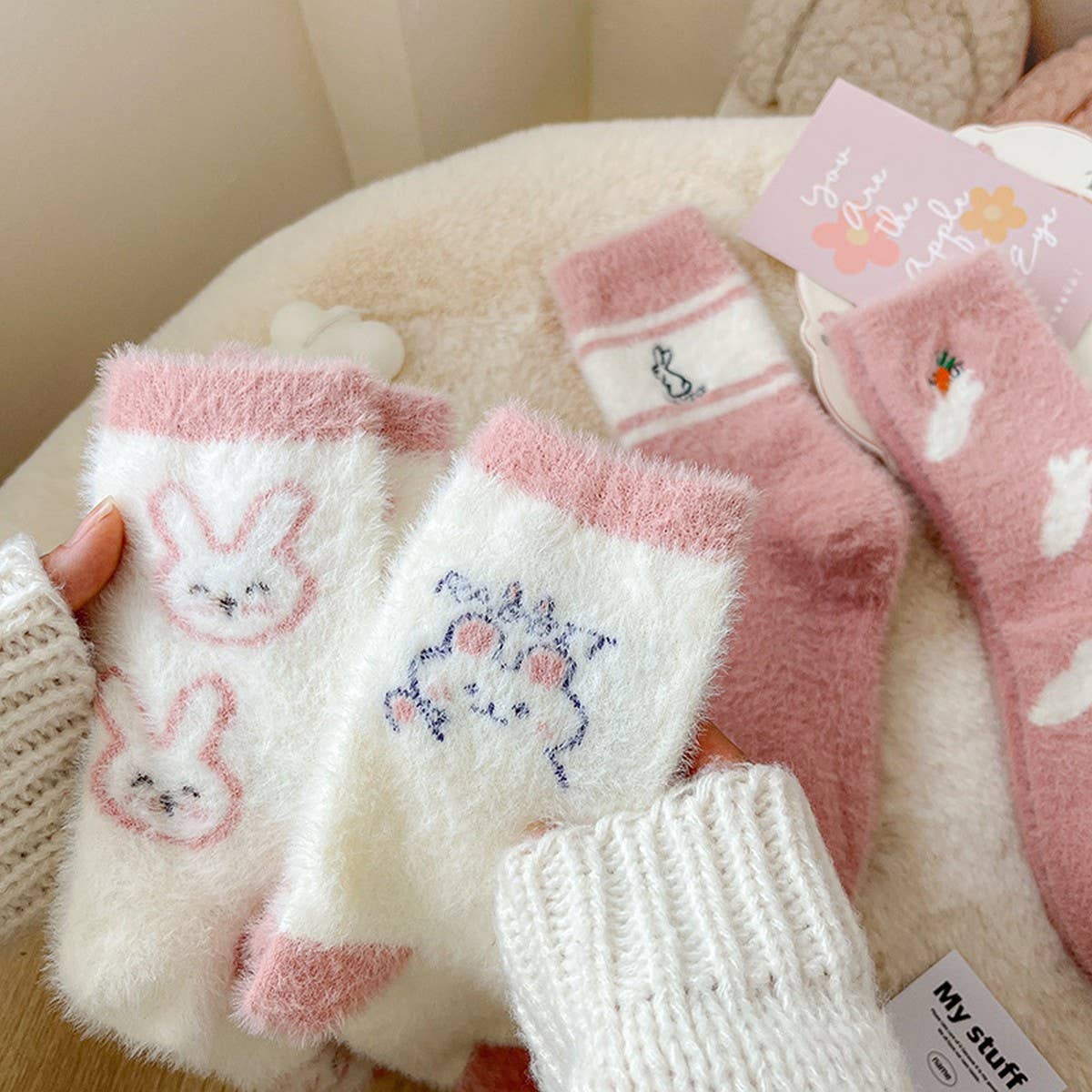 Winter Mid-Calf Socks Thick Sleeping Socks_Cwms0792