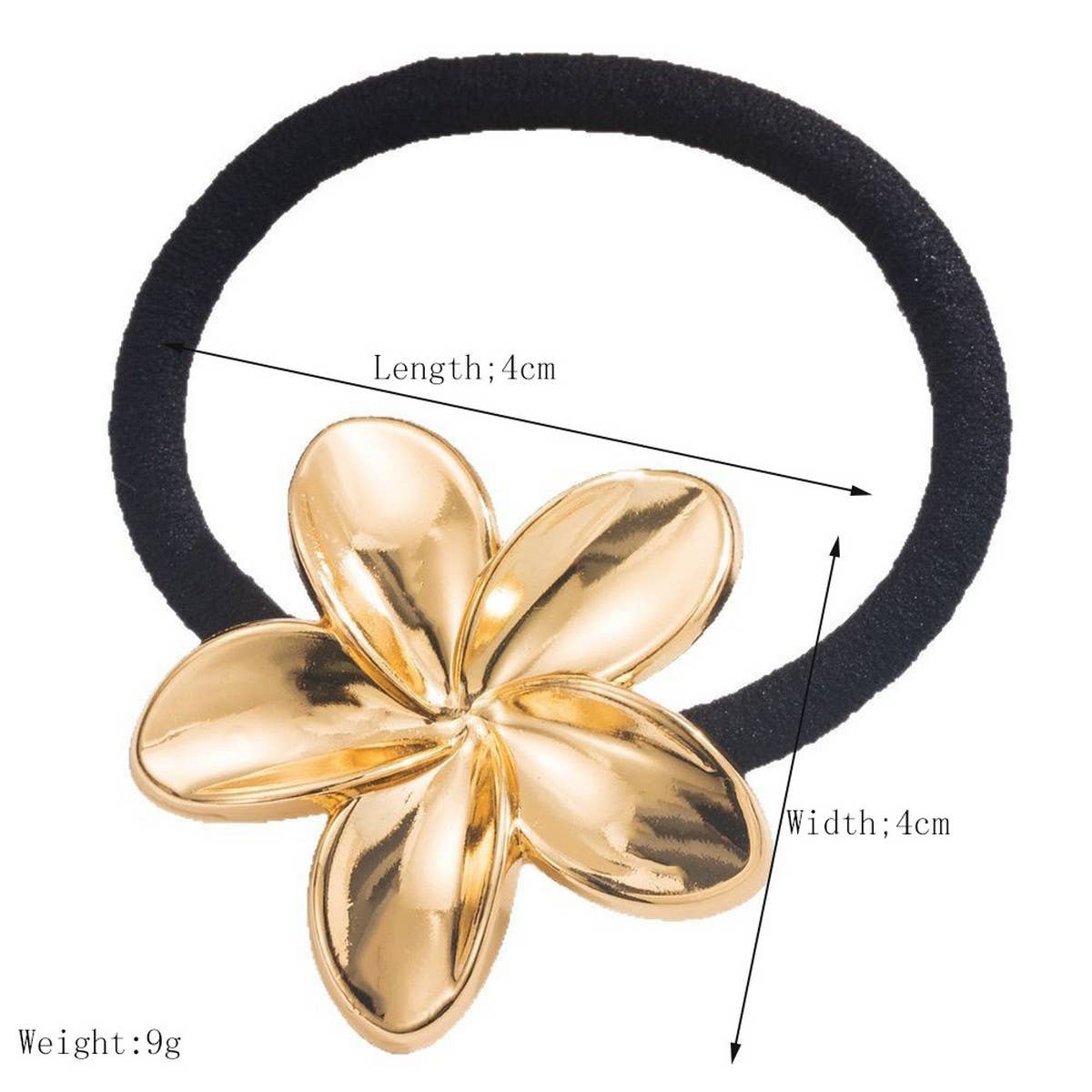 NEW MINIMALIST FLOWER HAIR TIE FOR PONYTAILS_CWAHA6202