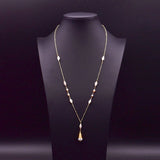 HIGH END VINTAGE DIAMOND PEARL NECKLACE FOR WOMEN_CWAJE3912