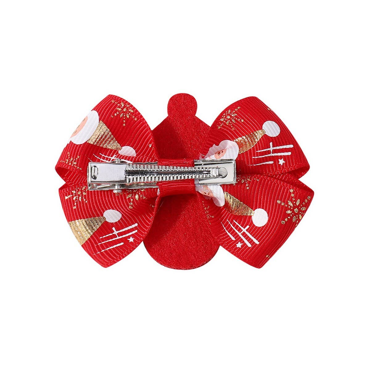 GLITTER REINDEER BOW HAIR CLIP FOR GIRLS_CWAHA6696