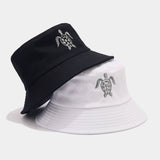SUN PROTECTION VISOR EMBROIDERED BUCKET HAT_CWAH1570